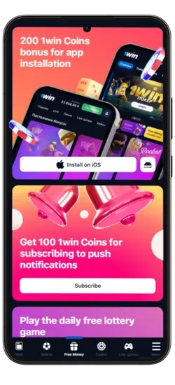 Bonus system APK 1Win