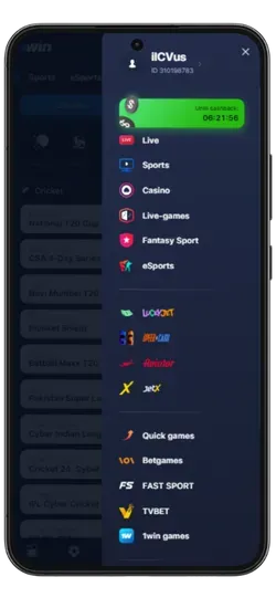 Navigation menu APK 1 Win 