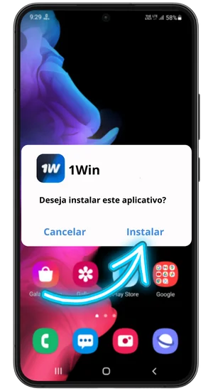 Instale o aplicativo manualmente