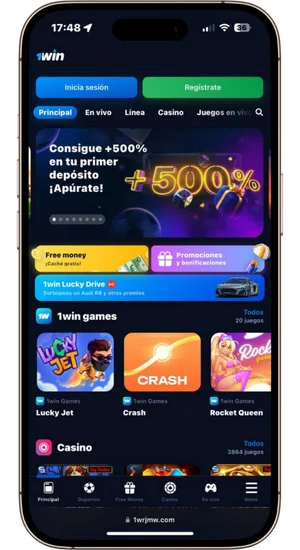Visita el sitio oficial de 1Win