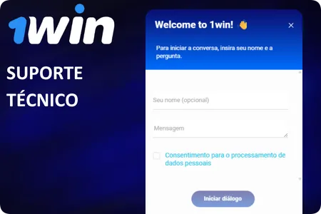Suporte técnico para qualquer dúvida 1Win